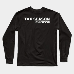 Accountant Tax Season Survivor Long Sleeve T-Shirt